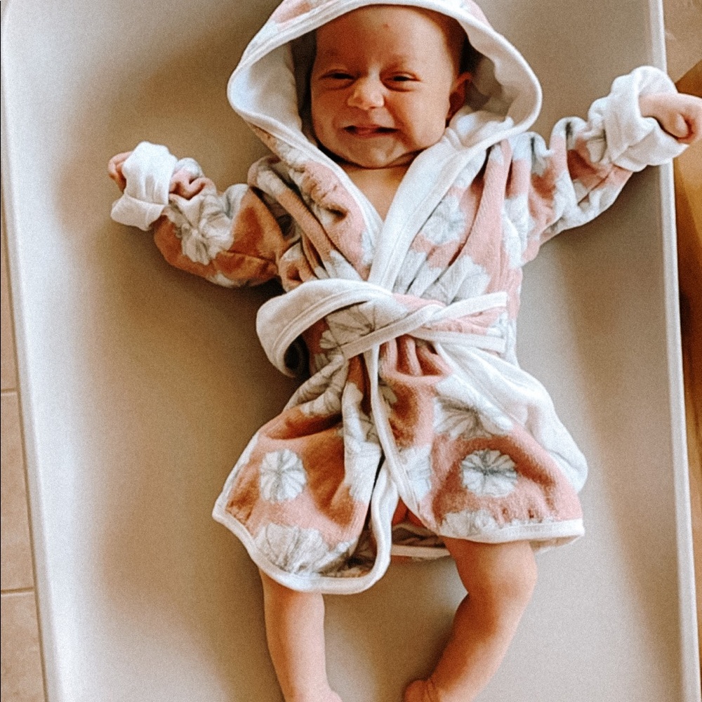 Floral Milkbarn Organic Hooded Bathrobe